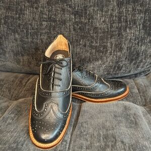 Genuine Black Leather Brogue Shoes in U.S. M’s Size 10.5